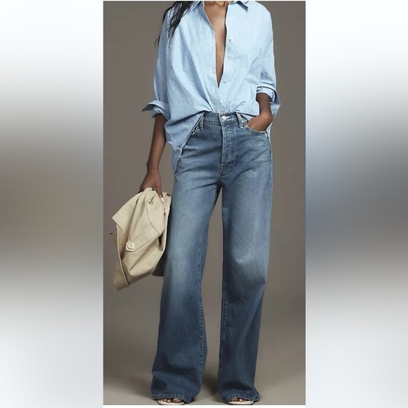 MOTHER Denim - NWT MOTHER The Ditcher Roller Sneak Jeans in Heartthrob Size 26